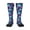 1 Black, variant on Skull flower tie dye Pattern Women’s Knee High Crew Socks,Trouser Socks Comfortable, Breathable, Moisture-Wicking and Soft