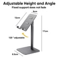 thumbnail image 2 of Nuevo soporte para teléfono móvil de escritorio: soporte telescópico para teléfono móvil de aleación de aluminio, 2 of 5