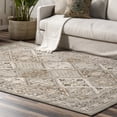 thumbnail image 6 of nuLOOM Becca Traditional Tiled Area Rug, 8', Square, Becca Taupe, 6 of 9