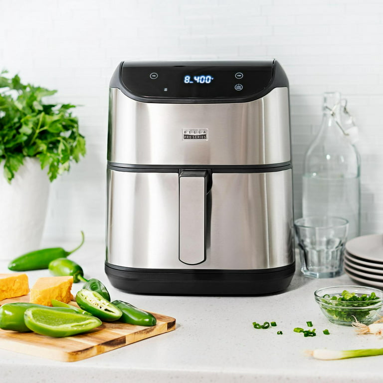 Bella Pro Series - 6-qt. Digital Air Fryer with Stainless Finish
