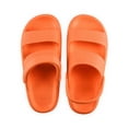 thumbnail image 2 of Spencer Slides Sandals Women Men Clouds Slippers Adjustable Strap House Shower Shoes Quick Drying Slippers Cushion Non Slip Soft Comfort, Orange, 2 of 11