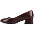 thumbnail image 3 of Journee Womens Saarii Slip On Block Heel Round Toe Pumps, Widths Available, 3 of 11