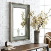 Uttermost Ogden Blue Beveled Mirror - 26W x 36H in.