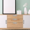 thumbnail image 3 of Drawer Concealed Handle Pulls Black Door Knobs Furniture Accessory 2 Pcs Wardrobe Zinc Alloy Modern, 3 of 6