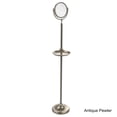 thumbnail image 2 of Floor Standing Make-Up Mirror 8 Inch Diameter with 4X Magnification and Shaving Tray - DMF-3/4X-SBR, 2 of 5