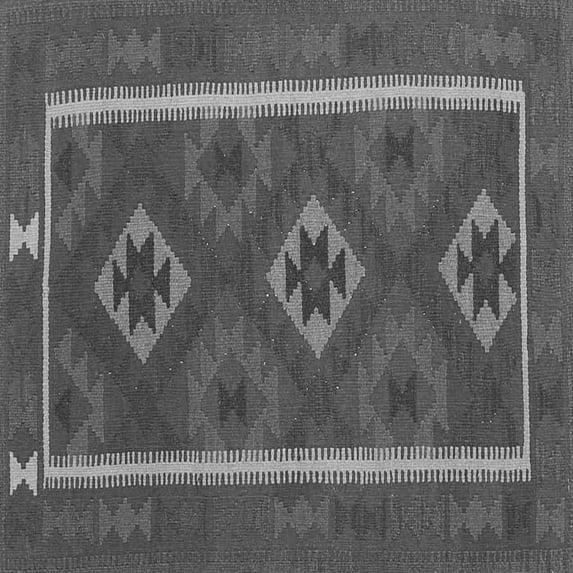 Ahgly Company Indoor Square Oriental Gray Traditional Area Rugs, 3' Square