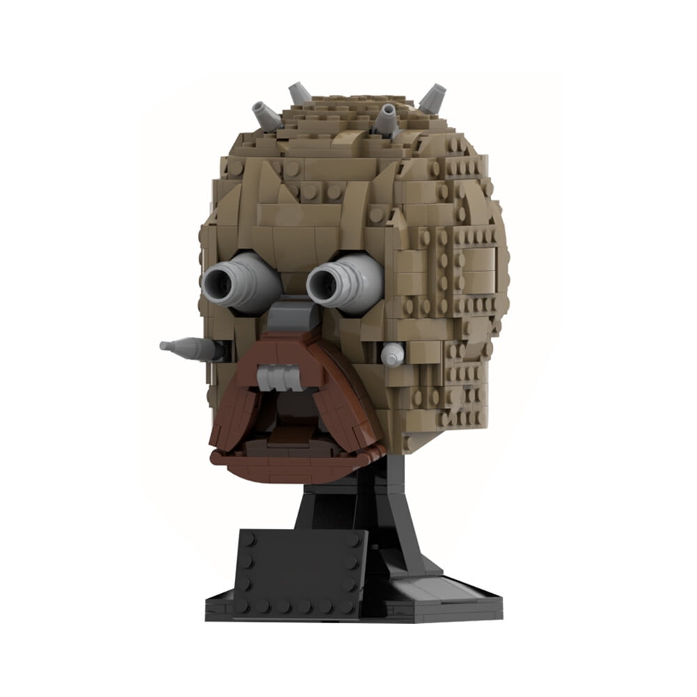 MOC-73338 Model Building Blocks Bricks Toys for MOC Tusken Raider Mask Helmet Collections 677pcs