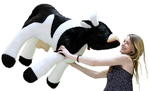 large stuffed cow