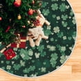 thumbnail image 5 of Coolnut Lucky Clover Christmas Tree Skirt 48", St. Patrick's Day Tree Skirt Double Layers Polyester Easter Tree Skirt for St. Patrick's Day Holiday Party Decoration, 5 of 6