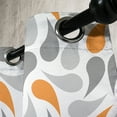 thumbnail image 4 of Ambesonne Geometric Grommet Curtain, Traditional, 50" x 63", Orange Grey White, 4 of 6