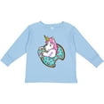 thumbnail image 3 of Inktastic Unicorn Donut Boys or Girls Long Sleeve Toddler T-Shirt, 3 of 5
