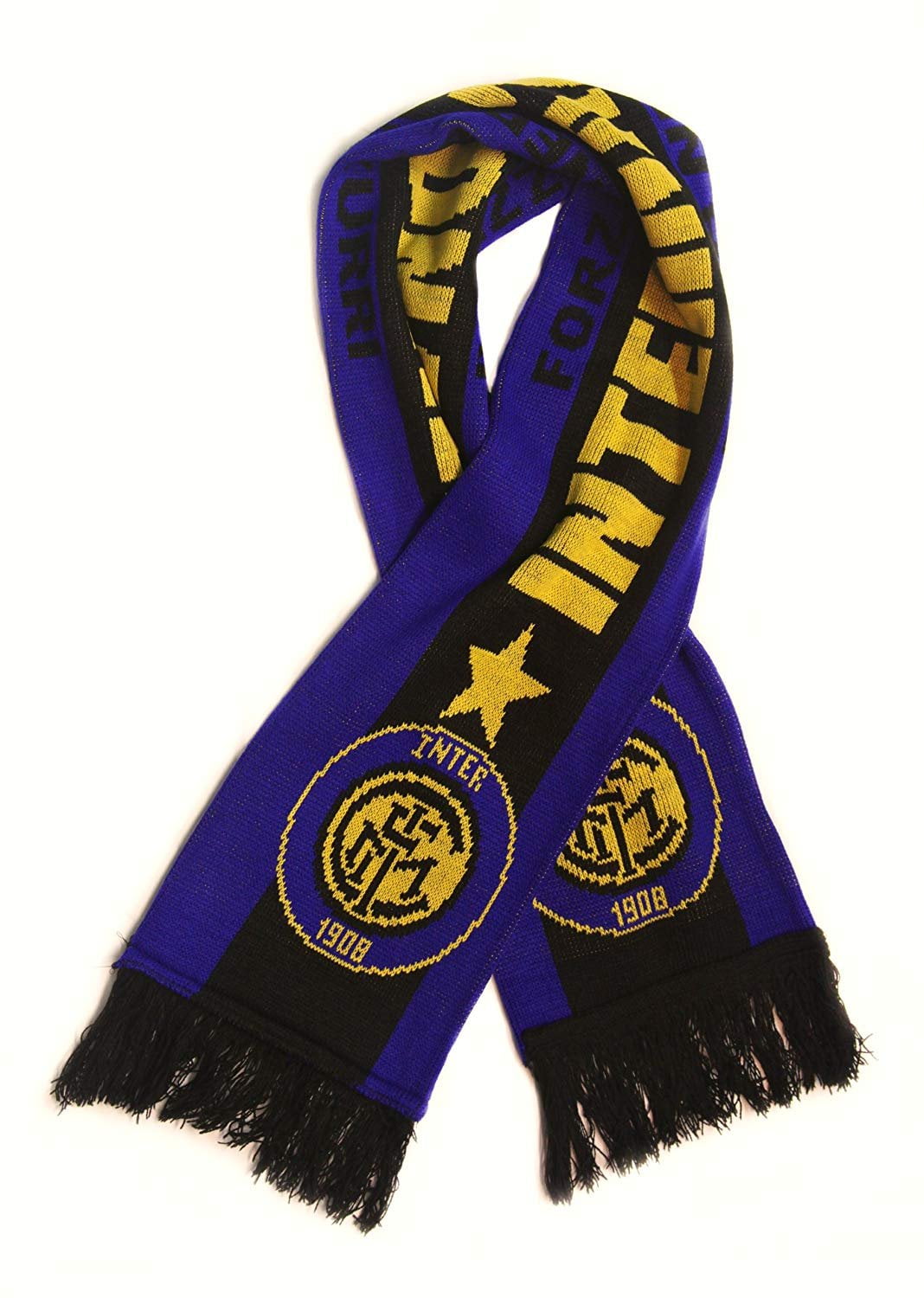 inter milan soccer fan scarf premium acrylic knit