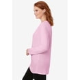 thumbnail image 3 of Woman Within Plus Size Perfect Long-Sleeve Crewneck Tunic, 3 of 6