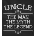 thumbnail image 2 of Tstars Mens Best Uncle Shirt Gifts for Uncle the Man the Myth the Legend Best Uncle Gift Tee for Him Funny Humor Long Sleeve T Shirt, 2 of 6