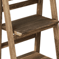 thumbnail image 4 of Fionafurn 3-Tier 44'' Ladder Shelf Bookshelf Bookcase Storage Chalkboard Plant Leaning Shelf Brown, 4 of 10