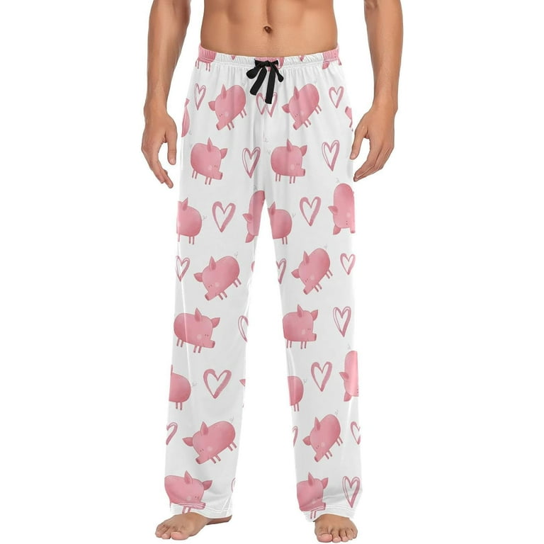 FREEAMG Cute Pig Pajama Pants for Men Men s Separate Bottoms Pure Cotton Comfortable Lounge Pants 583 Walmart
