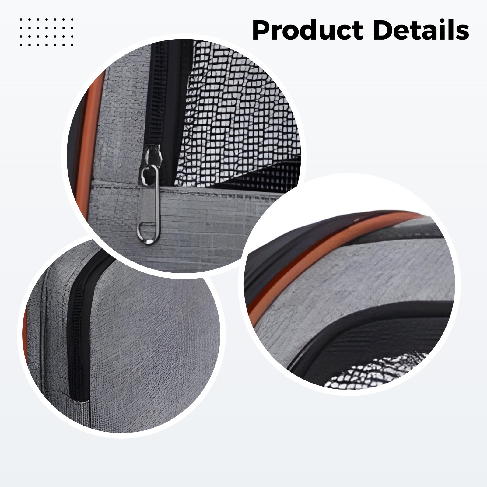 Gray Pet Carrier Backpack for Small Cats, Ventilated Mesh, Soft Sided, Oxford Cloth, 16.1 x 13 x 11 in / 41 x 33 x 28 cm, Portable Cat Backpack Carrier for Travel, Hiking & Outdoor Use