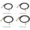 thumbnail image 3 of Coaxial Digital Audio Cable, HiFi 5.1 SPDIF RCA to RCA Male to Male, for Digital Audio and Composite Video Cables (Size: 1.5m), 3 of 5