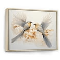 thumbnail image 2 of Designart "Floral Harmony Birds Of Paradise" Birds Of Paradise Floater Framed Canvas Prints, 2 of 5