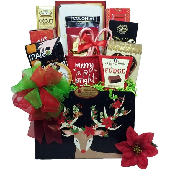 Dashing through the Snow Christmas Gift Basket - Holiday Food Basket