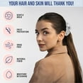 thumbnail image 3 of Blissy Silk Scrunchies (3 Pack) - 100% Pure Mulberry Silk - 22 Momme 6A High-Grade Fibers - Silk Scrunchie for Straight & Curly Hair - Preventing Breakage, Tangling, & Creasing (Silver Skinny), 3 of 7