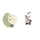 thumbnail image 1 of Escultura de reloj de pared de dibujos animados silenciosos, figura decorativa, adorno central para cocina, oficina, granja, comedor, armario, decorac, 1 of 8