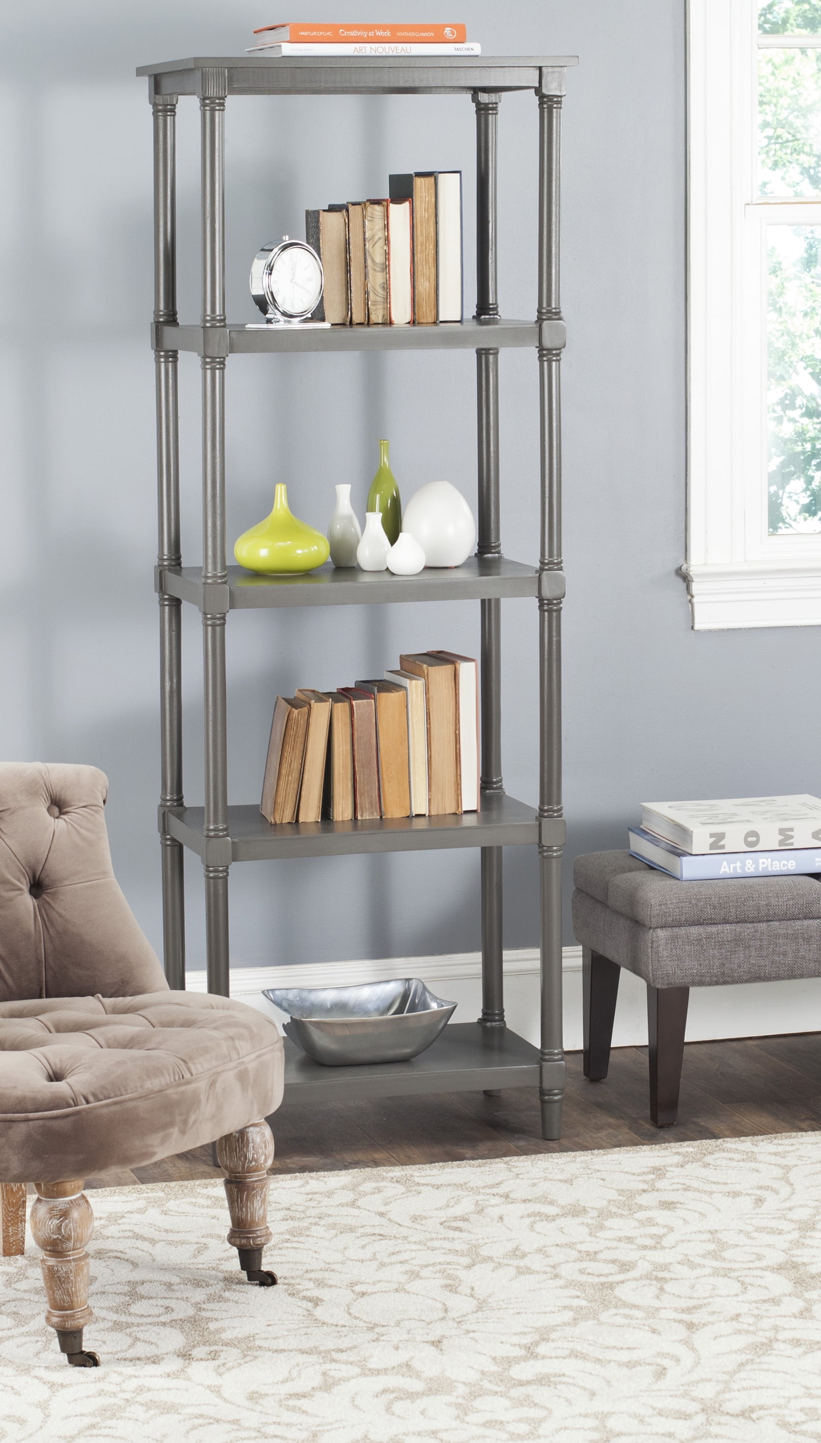 Safavieh Odessa Nautical Solid Traditional 5 Tier Bookcase