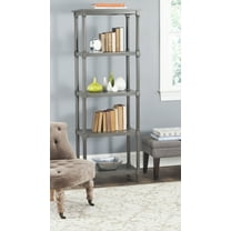 SAFAVIEH Odessa Nautical Solid Traditional 5 Tier Bookcase, Grey