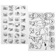 thumbnail image 5 of 2x estabilizadores de costura soluble en agua Adhesión Adhesión de transferencia de bordado de bordado Bordado y bordado de costura para bufandas para Estilo D, 5 of 8