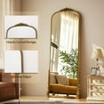 thumbnail image 6 of ‌Auromir‌ 28"x69" Antique Full Length Arched Mirror Traditional Baroque Floor Vintage Mirror,Gold, 6 of 6