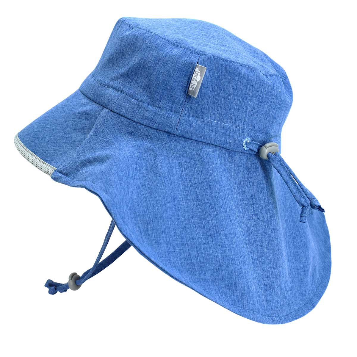 Kids 50+ UPF with Adjustable Strap for Baby Toddler JAN & JUL Unisex Cotton Floppy Sun-Hat 