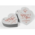 thumbnail image 4 of Inkdotpot Real Rose Gold Foil Kiss The Miss Goodbye Bridal Shower Tags Favor Hang Paper Tags 50 Pieces, 4 of 6