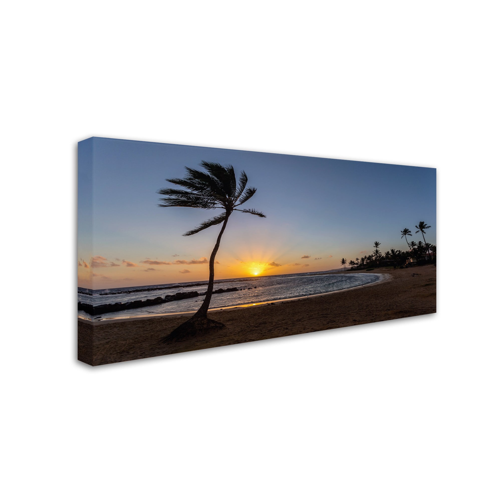 Trademark Fine Art 'Poipu Sunset' Canvas Art by Pierre Leclerc