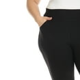 thumbnail image 4 of White Mark Women's Stretchy High Waist Pants, 4 of 5