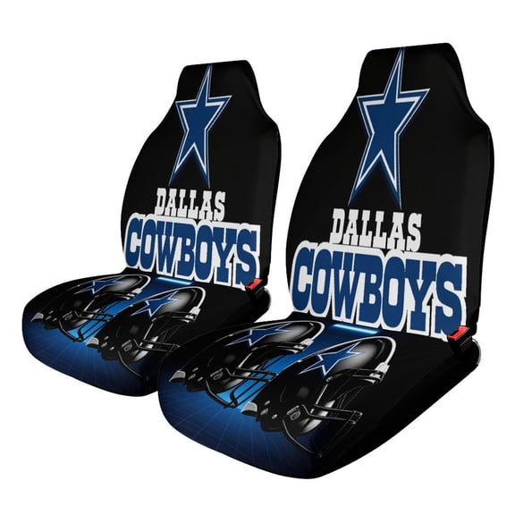 Football Cowboys Car Seat Covers Car Accessories Pack of 2 Universal Front Seat Protective Cover
