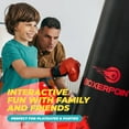 thumbnail image 4 of Boxerpoint, Inflatable Punching Bag for Kids, Black, PVC, 3 Pc Set, 24.4”x 63”, 4 of 8