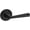 Black, variant on Baldwin Reserve FDFEDTRR141 Full Dummy Handleset Federal Lever and Traditional Round Rose Bright Nickel Finish