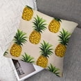thumbnail image 7 of BANET  Pineapple Cushion Cover Throw Pillow Case Sham Square Pillowcase for Lounge Saloon Decorations Decor Decorative Pillow Cases Set of 2 22x22in, 7 of 7