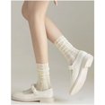thumbnail image 1 of Medias de encaje blancas lolita para mujer, lindas medias japonesas finas de verano lolita, hermosas piernas con flores, calcetines de seda blanca, 1 of 4