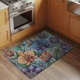 thumbnail image 2 of Vintage Colorful Floral Entryway Rug 2'x3'&nbsp; Non Slip Front Door Mats, Spring Boho Vintage Abstract Art Entrance Rugs Indoor Outdoor Carpet, Washable Floor Mats Small Area Rug for Bedroom Kitchen, 2 of 8