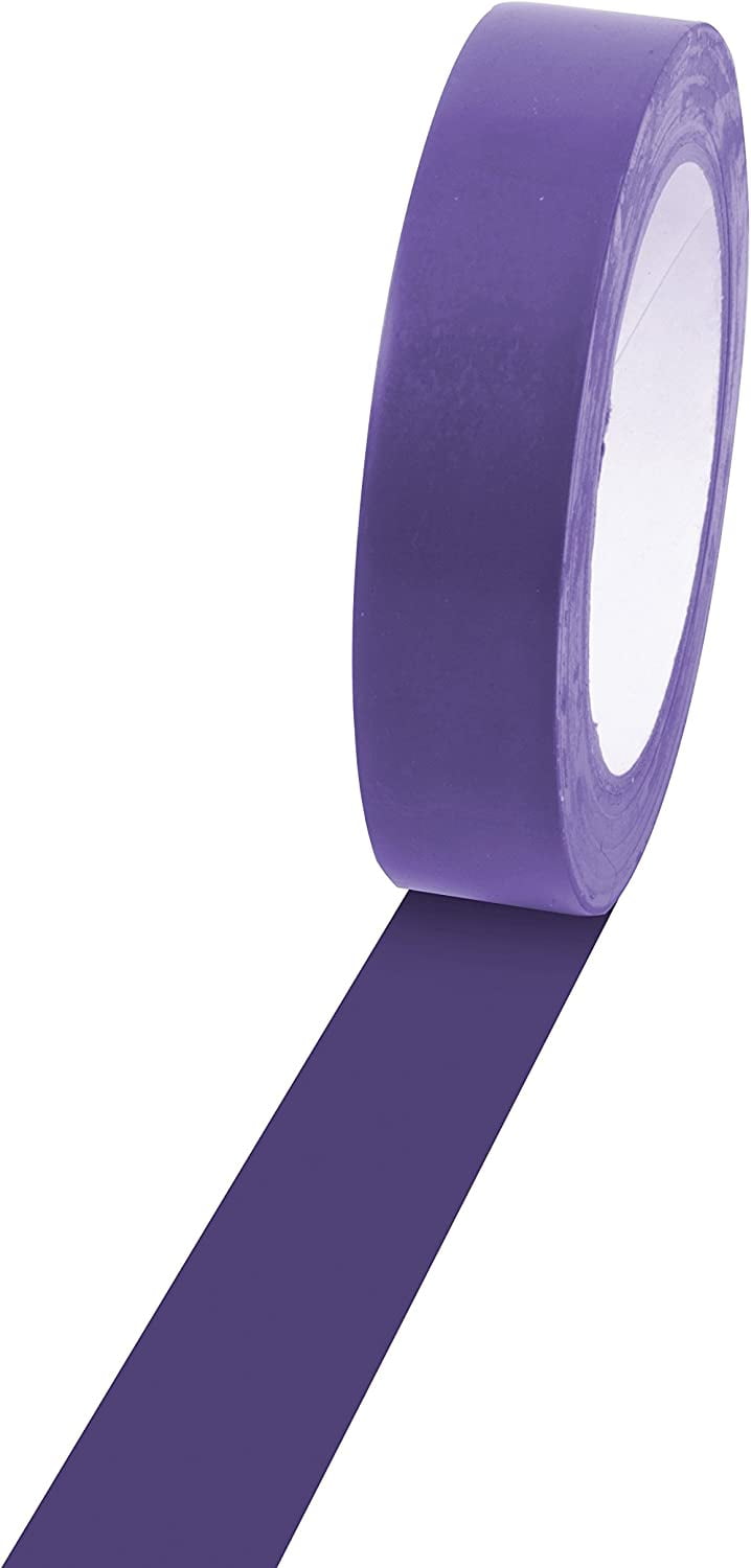 Champion Sports Floor Marking Vinyl Tape, Purple, 1" x 36 yd
