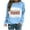 Blue, variant on IROINNID Christmas Sweatshirts for Women Full Sleeve Crewneck Tops Loose Shirts Blouse Christmas Sweatshirt,Blue