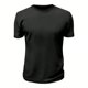 thumbnail image 3 of Playera Slim Fit Unisex Cuello Redondo Manga Corta Strech Color Negro Talla Mediana Marca Emil SaEs, 3 of 4