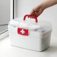 thumbnail image 5 of Household Medicine Box Plastic Household Medicine Storage Box Large Capacity Practical Emergency Medical Box, 5 of 5