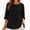 Black, variant on Women's Henley Neck Pintuck Blouse, Roll Tab Long Sleeve Womens Fall Tunic Top for Casual Wear, Sizes S-2XL