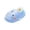 Blue, variant on Girls' Shark Fin Slippers, Closed Toe House Shoes, Shark Face with Fin Detail on Plush Pile, Slip On Casual Footwear