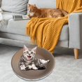 thumbnail image 1 of Rascador Redondo de Cartón para Gatos perfecl Cama para Gatitos Tumbona Sofá para Interior Nido para Gatos 50cmx9cm, 1 of 8
