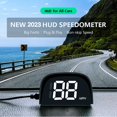 Speedometer HUD GPS Digital Speed Meter with KM/H Speed Speedo Head Up ...