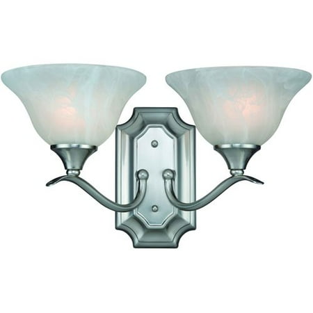 

Hardware House Dover 2-Light Wall Fixture - Finish: Satin Nickel