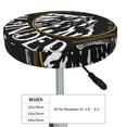 thumbnail image 4 of Balery Not All Those Who Wander Are Lost 1 Round Bar Stool Seat Covers Velvet Fabric Adjustable Protects from Scratches and Stains for 14-17 Inch Chair-13 inch, 4 of 7